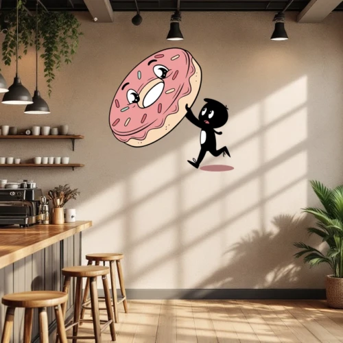 Cute Glazed Donut Wall Decal