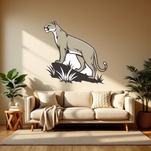 Elegant Panther Wall Decal