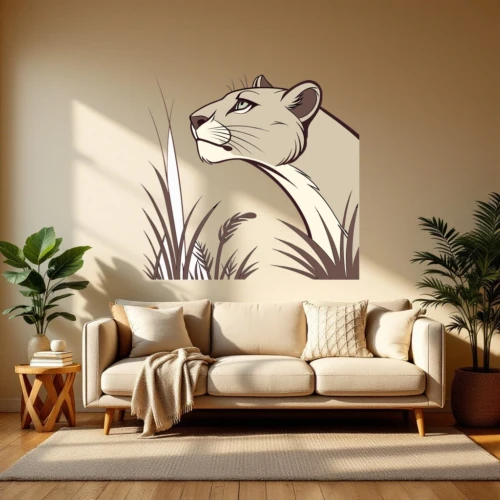 Panther Portrait Wall Decal