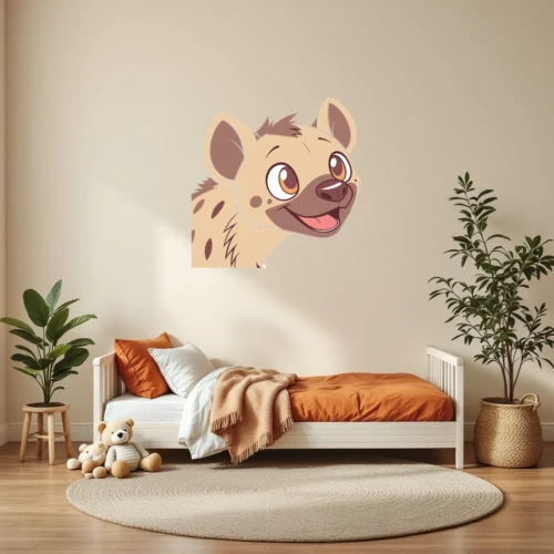 Hyena Face Wall Decal