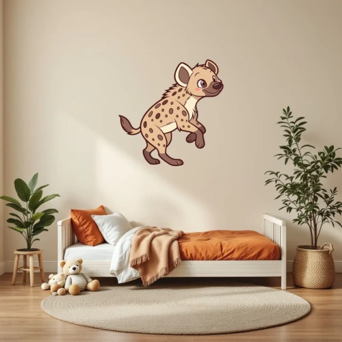 Playing Hyena Wall Decal