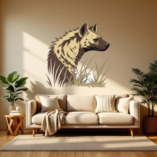 Hyena Portrait Wall Decal