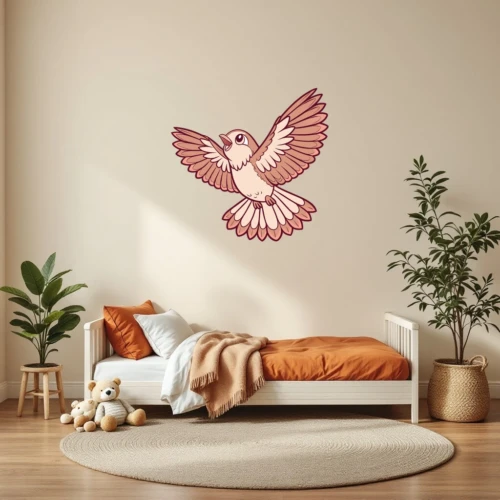 Dove in Flight Wall Decal