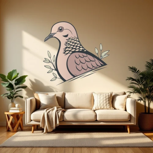 Dove Portrait Wall Decal