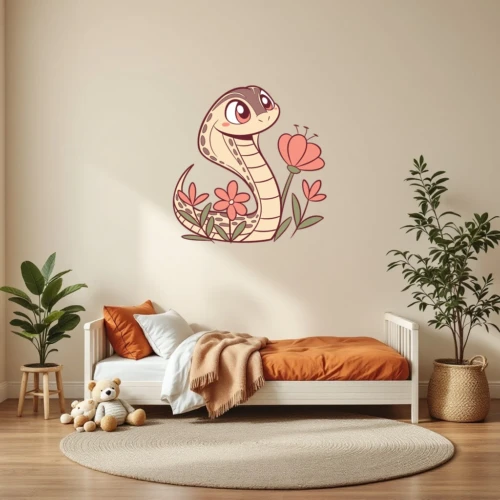 Curious Cobra Wall Decal