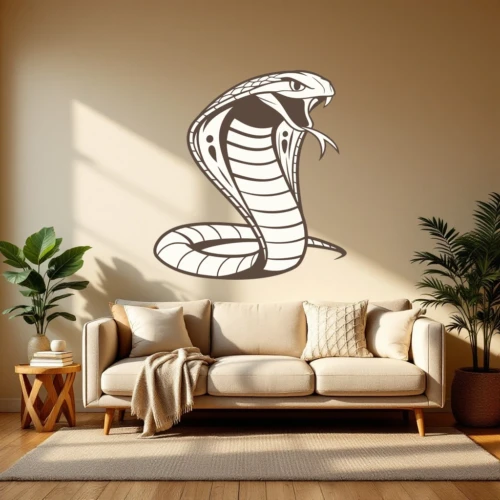 Cobra Portrait Wall Decal