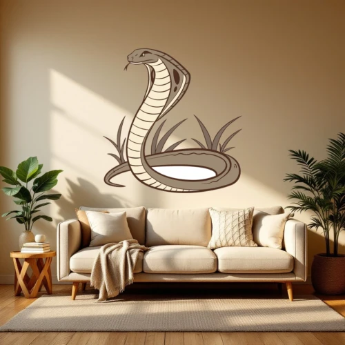 Elegant Cobra Wall Decal