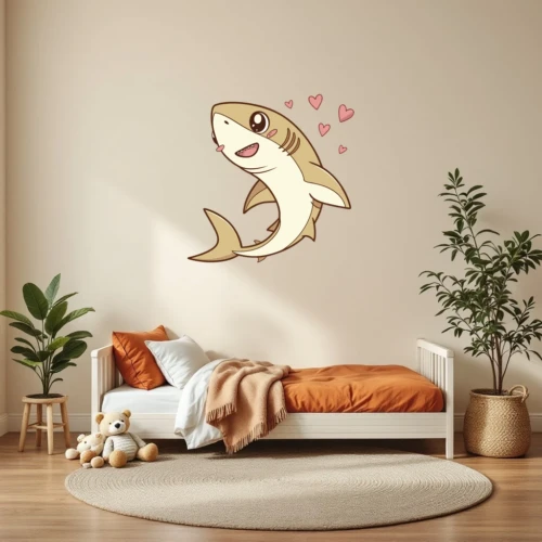 Lemon Shark Hug Wall Decal