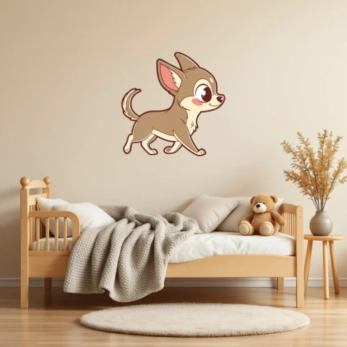 Playful Chihuahua Wall Decal