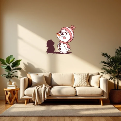 Cute Snowman Wall Decal