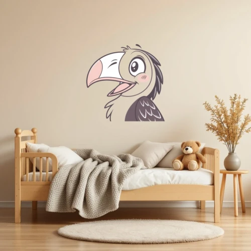 Toucan Head Close-Up Wall Decal